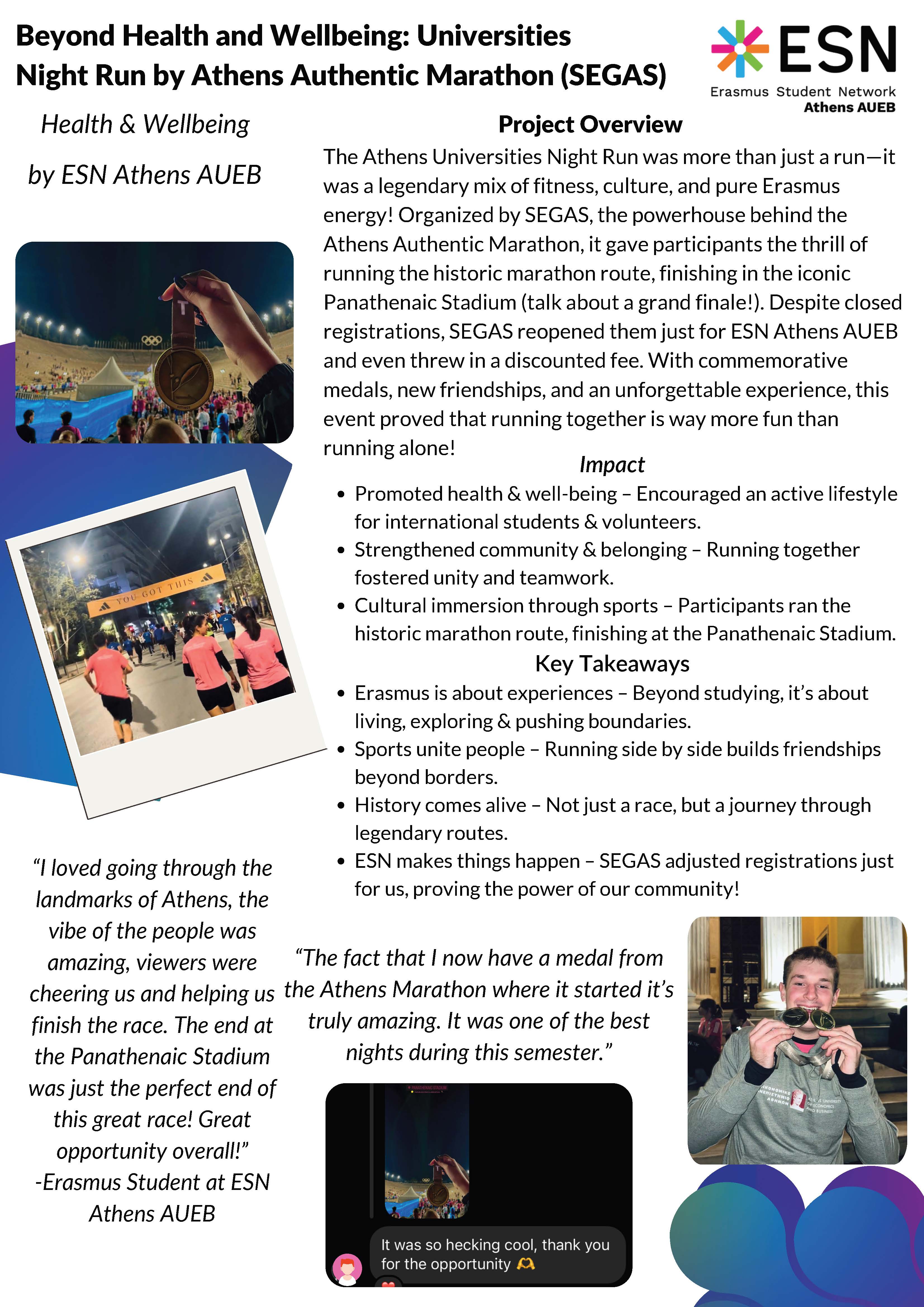 Health and Well-being Award 1st Place